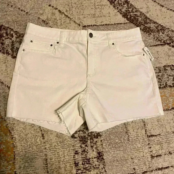 NWT Anthropologie Daily Ritual Denim Turn-Cuff/ Raw Hem Short - Picture 3 of 5